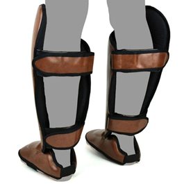 מגני רגליים 101444 Fairtex SP8 PU בצבע חום