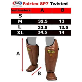 מגני רגליים 101444 Fairtex SP8 PU בצבע חום