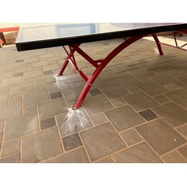 שולחן טניס חוץ קבוע 100886 עם פלטת אלומיניום תעופתי בלתי שבירה ומשקל 100 ק"ג מבית CITYSPORT אחריות 10 שנים לפלטה על שבר