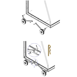 סט גלגלים לשינוע שער כדורגל נייד 101875 מבית CITYSPORT