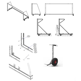 סט גלגלים לשינוע שער כדורגל נייד 101875 מבית CITYSPORT