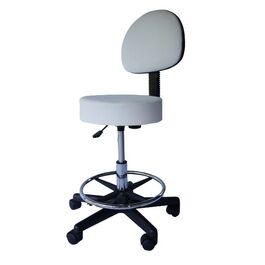 חדר טיפולים 101880 מיטת אלומיניום, כיסא למטפל וכרית חצי עגולה - צבע לבן מבית CITYSPORT