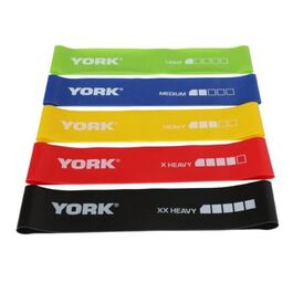 סט 5 גומיות ירך 101942 במגוון רמות התנגדות מבית YORK