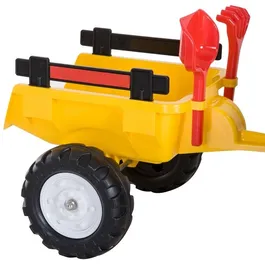 טרקטור פדלים לילדים עם עגלה מתחברת ו 2 כלי חפירה 242177 מבית CITYSPORT