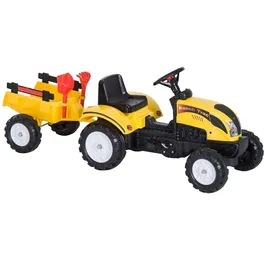 טרקטור פדלים לילדים עם עגלה מתחברת ו 2 כלי חפירה 242177 מבית CITYSPORT