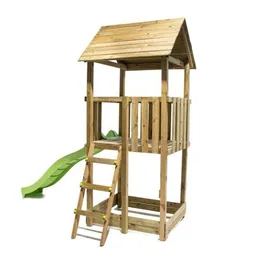 בית עץ לילדים גבוהה 242352 מבית CITYSPORT תוצרת ספרד כולל גג מעץ