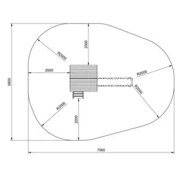 בית עץ לילדים גבוהה 242352 מבית CITYSPORT תוצרת ספרד כולל גג מעץ