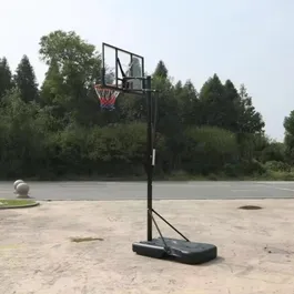 מתקן סל מקצועי מתכוונן עד 3.05 מטר לוח 44 אינץ' פוליקרבונט 242445 DUNK M025