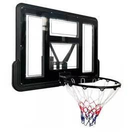 לוח כדורסל שקוף מקצועי 242472 בגודל 110/75 ס"מ עם הרחקה מהקיר דגם DUNK M007