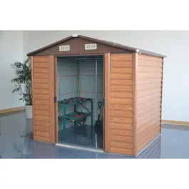 מחסן מתכת דמוי עץ 242765 בגודל 3.21/3.23 מטר דגם 1111 מבית Toprosol