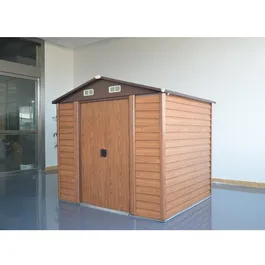 מחסן מתכת דמוי עץ 242765 בגודל 3.21/3.23 מטר דגם 1111 מבית Toprosol