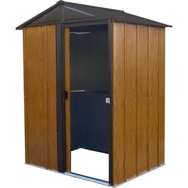 מחסן חצר מתכת דמוי עץ 242769 בגודל 1.51/1.22 מטר דגם WL54 מבית ARROW