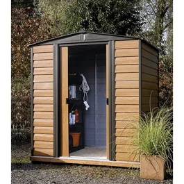 מחסן מתכת דמוי עץ 242774 בגודל 1.94/1.51 מטר דגם WR65 מבית ARROW