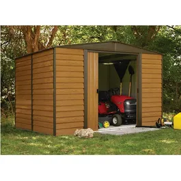 מחסן גינה מתכת דמוי עץ 242877 דגם WR108 בגודל 3.13/2.42 מטר מבית ARROW