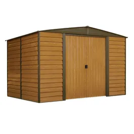 מחסן גינה מתכת דמוי עץ 242877 דגם WR108 בגודל 3.13/2.42 מטר מבית ARROW