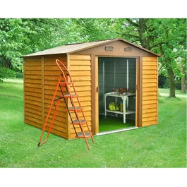 מחסן מתכת דמוי עץ 242884 דגם HW89 בגודל 2.78/2.38 מטר מבית Garden Top