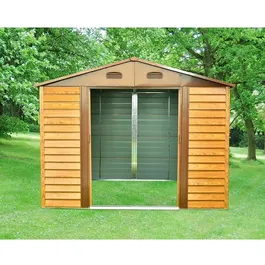 מחסן מתכת דמוי עץ 242884 דגם HW89 בגודל 2.78/2.38 מטר מבית Garden Top
