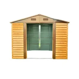 מחסן מתכת דמוי עץ 242888 דגם HW1109 בגודל 2.78/3.23 מטר מבית Garden Top