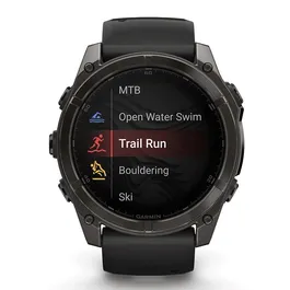 שעון חכם בקוטר 51 מ"מ 242918 FENIX 8 AMOLED SAPPHIRE TITANIUM מבית GARMIN