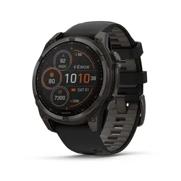 שעון חכם בקוטר 47 מ"מ 242920 FENIX 8 SAPPHIRE SOLAR TITANIUM מבית GARMIN