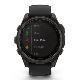שעון חכם בקוטר 47 מ"מ 242920 FENIX 8 SAPPHIRE SOLAR TITANIUM מבית GARMIN