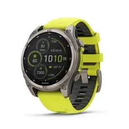 שעון חכם בקוטר 47 מ"מ 242921 FENIX 8 SAPPHIRE SOLAR TITANIUM מבית GARMIN