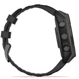 שעון חכם בקוטר 51 מ"מ 242922 FENIX 8 SAPPHIRE SOLAR TITANIUM מבית GARMIN