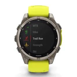 שעון חכם בקוטר 51 מ"מ 242923 FENIX 8 SAPPHIRE SOLAR TITANIUM מבית GARMIN