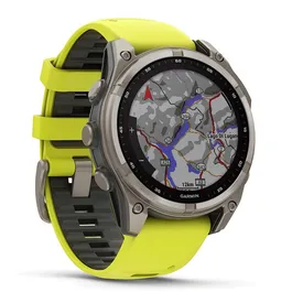 שעון חכם בקוטר 51 מ"מ 242923 FENIX 8 SAPPHIRE SOLAR TITANIUM מבית GARMIN