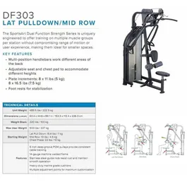 פולי עליון/חתירה בישיבה 242947 דגם DF-303 מבית SPORTSART