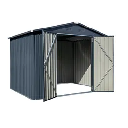 מחסן מתכת קומפקטי 243030 דגם CR86 בגודל 2.56/1.93 מטר מבית Garden Top