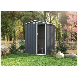 מחסן מתכת 243037 דגם XA בגודל 1.50/1.30 מטר מבית Garden Top