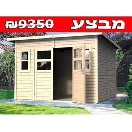 מחסן עץ 243056 בגודל 2.68/3.34 מטר, דגם FELIX4 מבית Toprosol