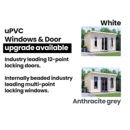 מחסן עץ פרמיום 243062 בגודל 3/2.5 מטר, עובי 45 מ"מ דגם Terminator מבית DunsterHouse