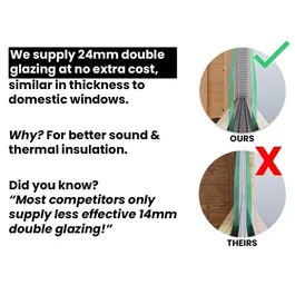 מחסן עץ פרמיום 243062 בגודל 3/2.5 מטר, עובי 45 מ"מ דגם Terminator מבית DunsterHouse