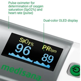 מד סטורציה 250729 דגם Pulse Oximeter PM100 מבית Medisana