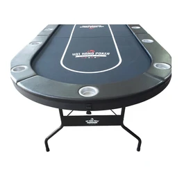 שולחן פוקר אליפטי מתקפל 290108 בגודל 213 ס"מ HOT HAND POKER סופרליג