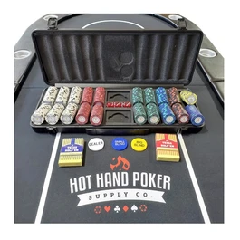 שולחן פוקר אליפטי מתקפל 290108 בגודל 213 ס"מ HOT HAND POKER סופרליג