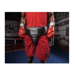 מגן אשכים מקצועי לאימון MMA/ איגרוף קלאסי/ איגרוף תאילנדי 250802 דגם TITLE Boxing Deluxe Groin Protector Plus 2.0
