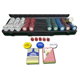 מזוודת פוקר מקצועית 250845 עם 500 ז'יטונים - 14 גרם