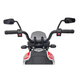 אופנוע ממונע לילדים 250855 עם גלגלי עזר, בעוצמה 12V דגם אפריליה