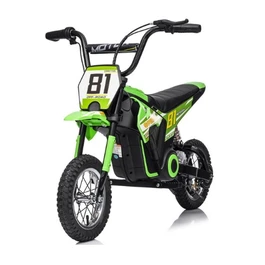 אופנוע ממונע לילדים גלגלי שטח 250889 בעוצמה 24V מנוע שרשרת מבית NITROX כולל גלגלי עזר 3 מהירויות שונות 6-12-25 קמ"ש