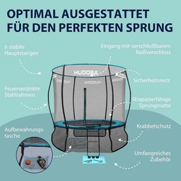 טרמפולינה מקצועית 250914 דגם Fantastic250 מבית HUDORA גרמניה