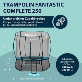 טרמפולינה מקצועית 250914 דגם Fantastic250 מבית HUDORA גרמניה