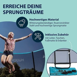 טרמפולינה מקצועית 250914 דגם Fantastic250 מבית HUDORA גרמניה