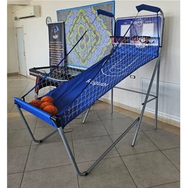 מתקן כדורסל זוגי איכותי צינורות עבים משטח בד 101972 מבית CITYSPORT