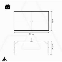 שולחן פינג פונג מתקפל מזוודה 251000 דגם Midsize מבית Joola