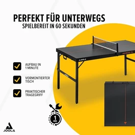 שולחן פינג פונג מתקפל מזוודה 251000 דגם Midsize מבית Joola