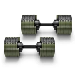 זוג משקולות אוניברסליות 251023 מתכווננות עד NÜOBELL® Green Black 32 KG (מקורי)