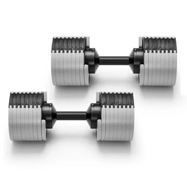 זוג משקולות אוניברסליות 251040 מתכווננות עד 32 ק"ג (מקורי) NÜOBELL® ASH BLACK